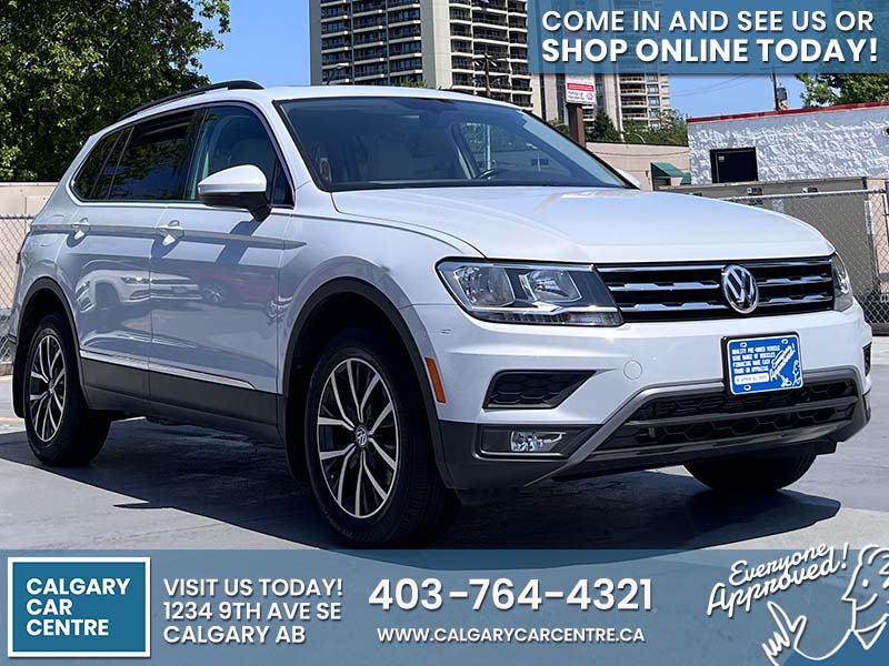 Used SUV 2018 Volkswagen Tiguan White for sale in Calgary