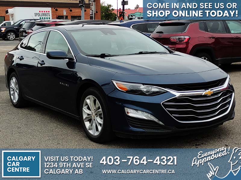 Used Sedan 2022 Chevrolet Malibu Blue for sale in Calgary