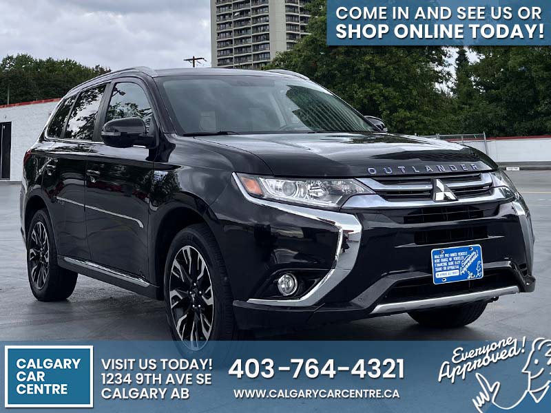 Used SUV 2018 Mitsubishi Outlander PHEV Black for sale in Calgary