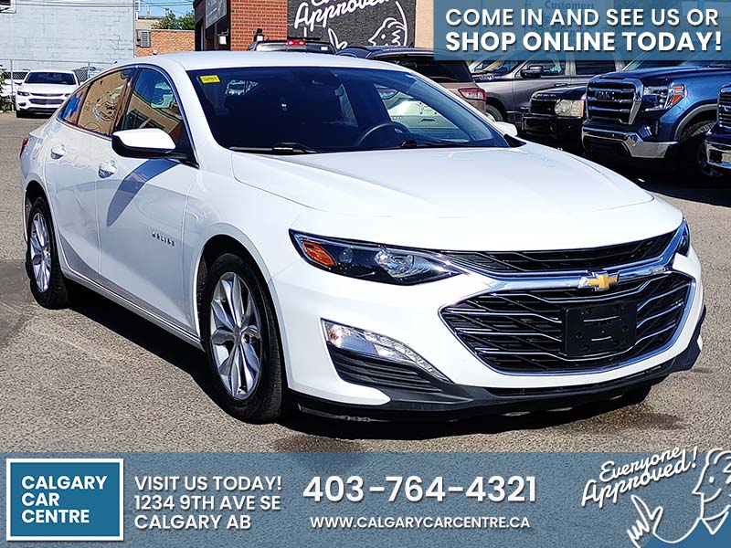 Used Sedan 2021 Chevrolet Malibu White for sale in Calgary