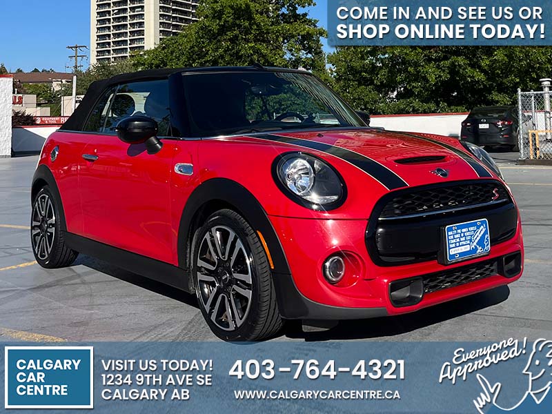 Used Convertible 2020 MINI Convertible Red for sale in Calgary