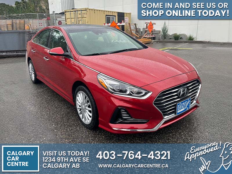 Used Sedan 2018 Hyundai Sonata Red for sale in Calgary