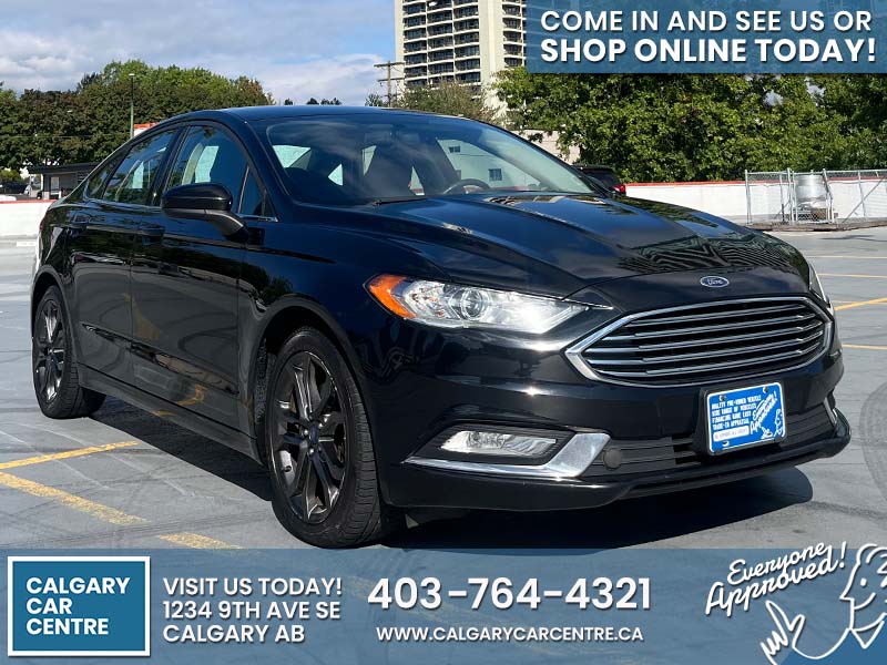 Used Sedan 2018 Ford Fusion Black ** for sale in Calgary