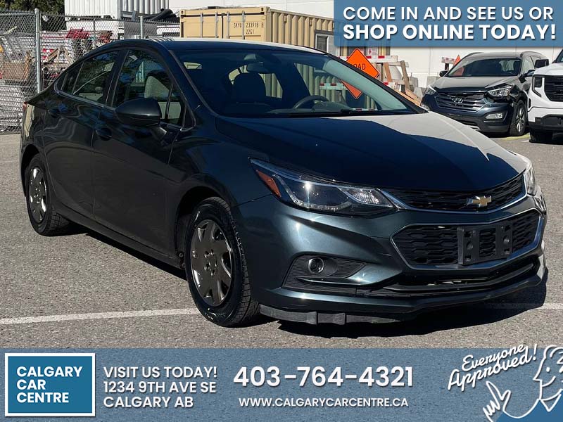 Used Sedan 2018 Chevrolet Cruze Gray ** for sale in Calgary