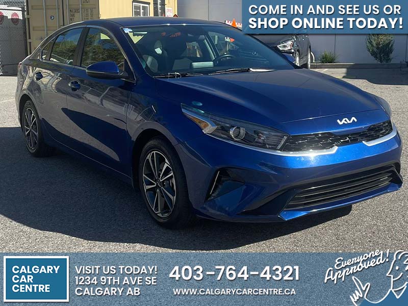 Used Sedan 2022 Kia Forte Blue ** for sale in Calgary