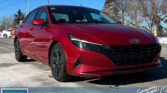 Used Sedan 2021 Hyundai Elantra Red for sale in Calgary