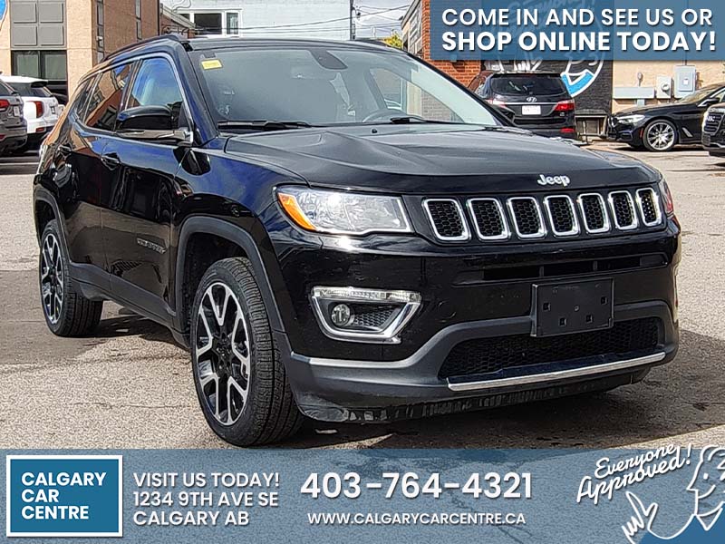 Used SUV 2020 Jeep Compass Black for sale in Calgary