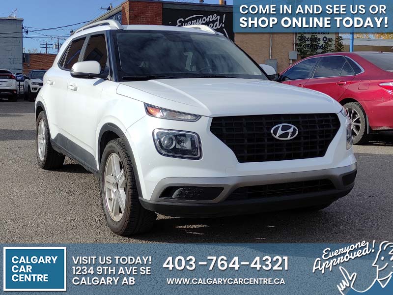 Used SUV 2021 Hyundai Venue White for sale in Calgary