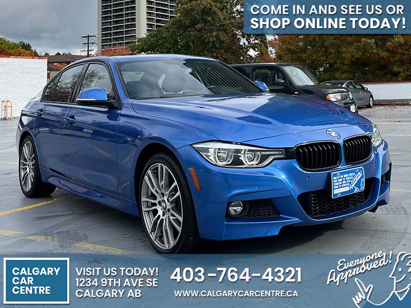 Used Sedan 2018 BMW 3 Series Blue for sale in Calgary