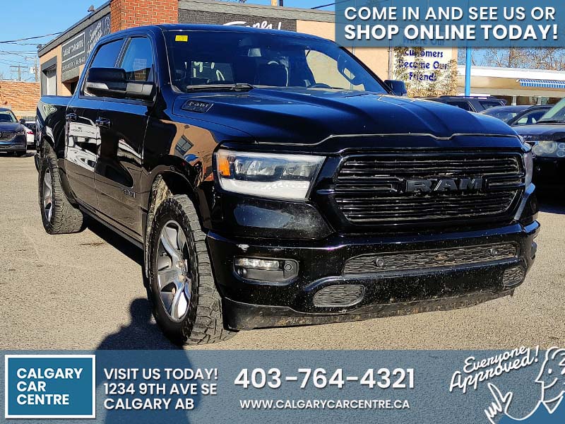 Used Crew Cab 2020 Ram 1500 Black for sale in Calgary