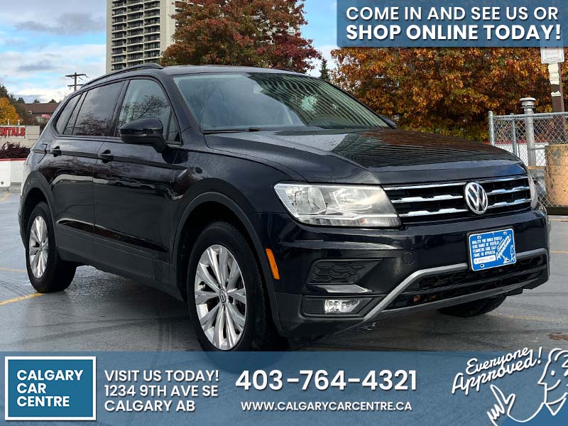 Used SUV 2018 Volkswagen Tiguan Black for sale in Calgary