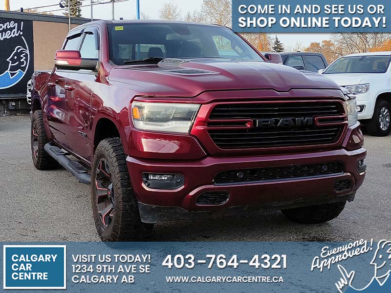 Used Crew Cab 2019 Ram 1500 Red for sale in Calgary