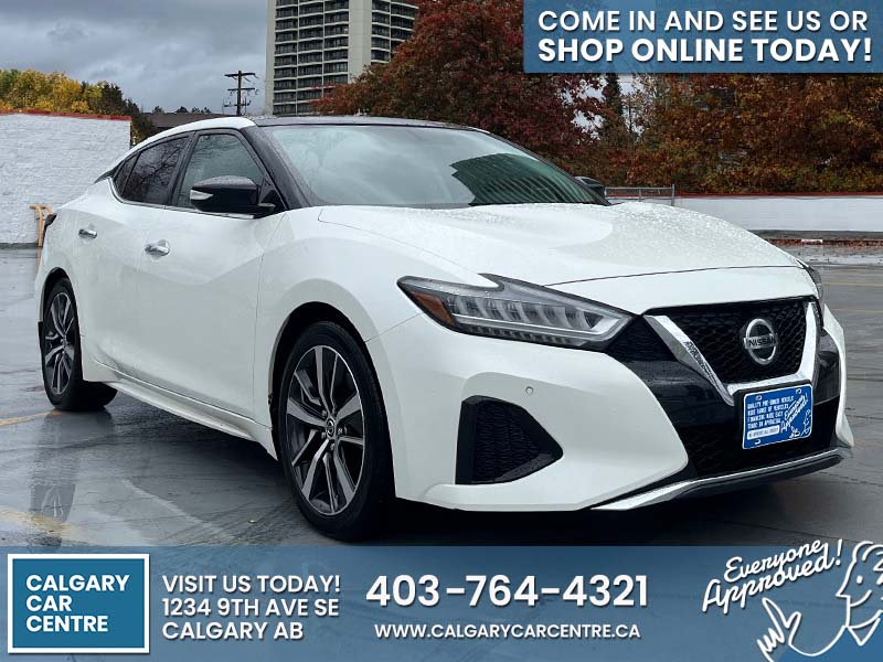 Used Sedan 2019 Nissan Maxima White ** for sale in Calgary