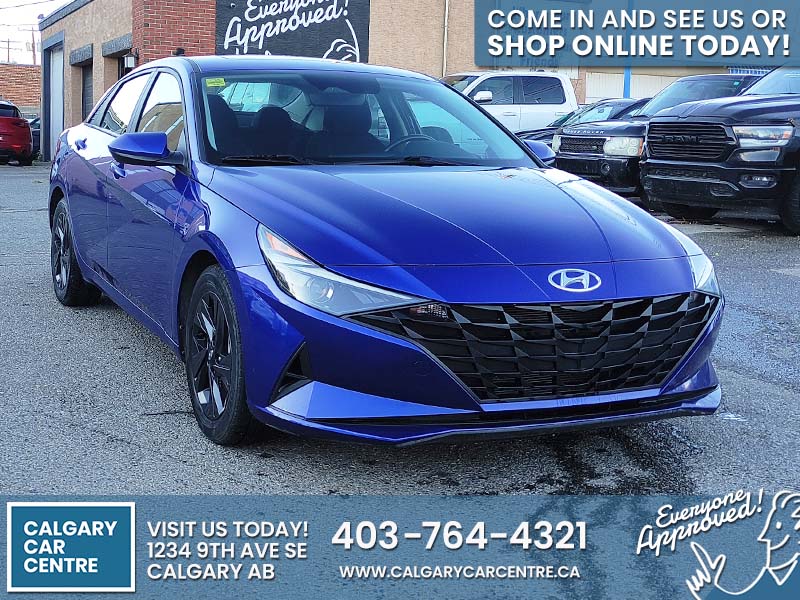 Used Sedan 2021 Hyundai Elantra Blue for sale in Calgary