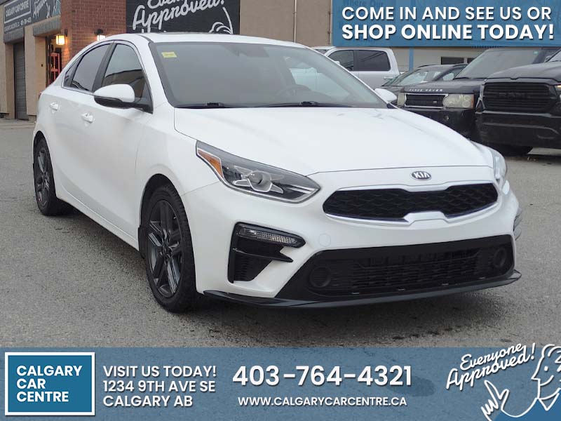 Used Sedan 2021 Kia Forte White for sale in Calgary