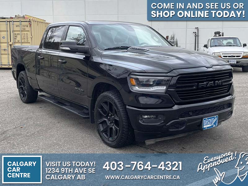 Used Crew Cab 2020 Ram 1500 Black for sale in Calgary