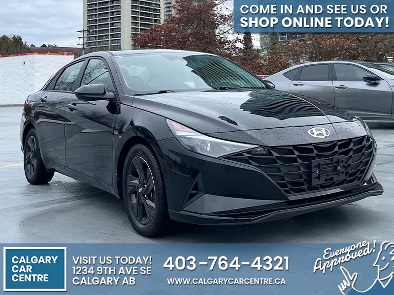 Used Sedan 2021 Hyundai Elantra Black for sale in Calgary